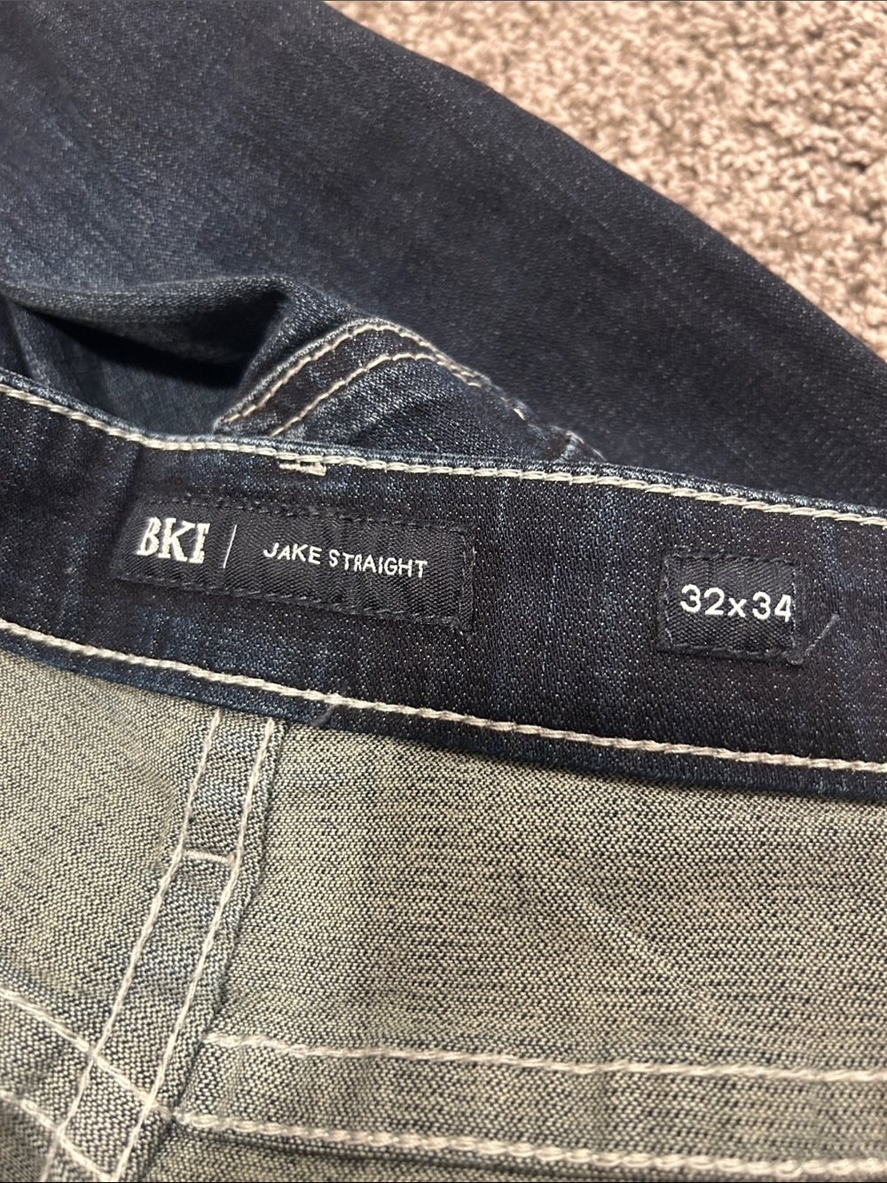 BKE Men's Jake Straight Jeans 32x34 - Picture 5 of 7